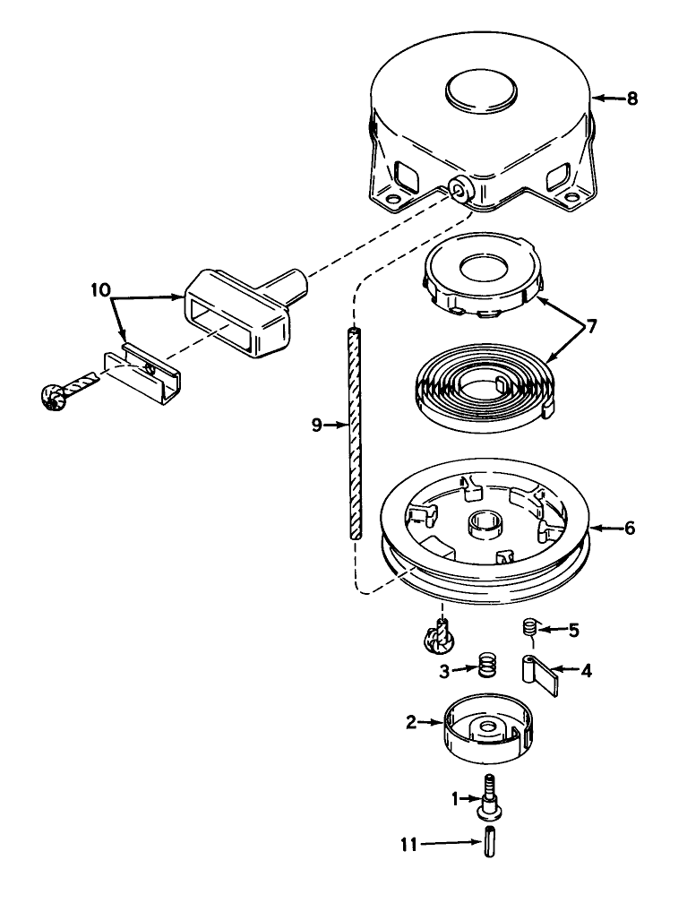 Rewind Starter No 590420