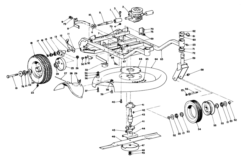 Frame And Cutter Housing Assembly