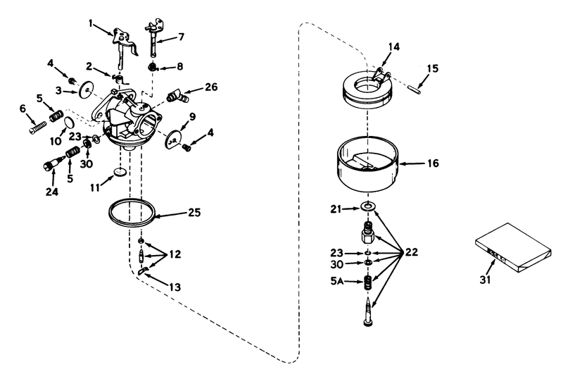 Carburetor Model No 631165