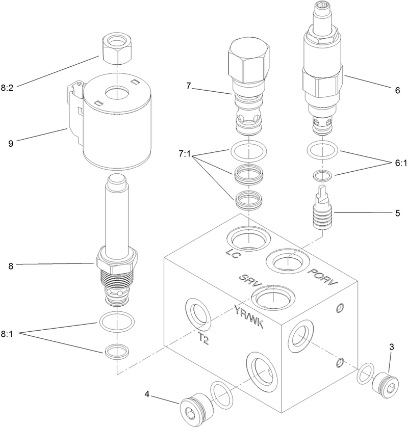 Cutter Wheel Valve Assembly No 119 4586