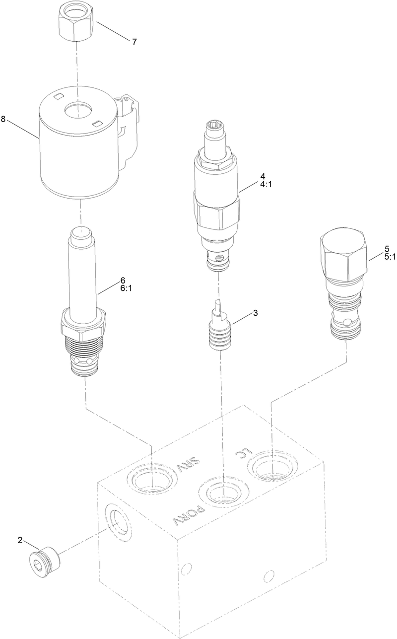 Cutter Wheel Valve Assembly No 163 5250