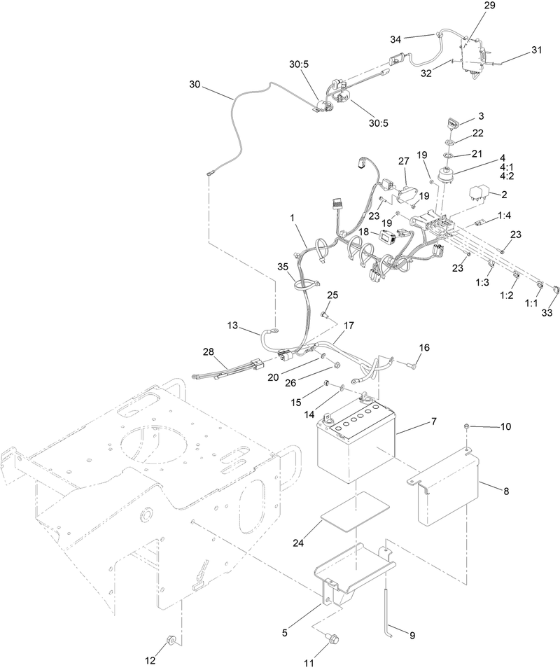 Battery and Electrical Assembly