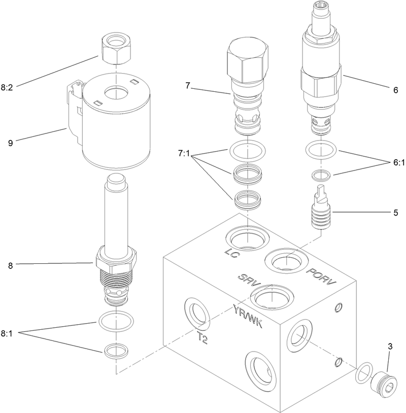 Cutter Wheel Valve Assembly No 119 4586
