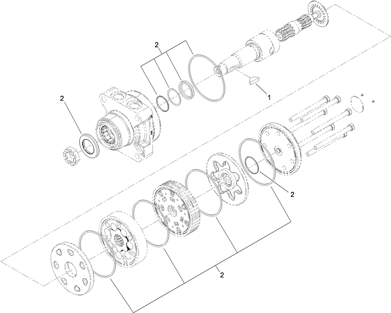 Hydraulic Motor Assembly No 119 4551