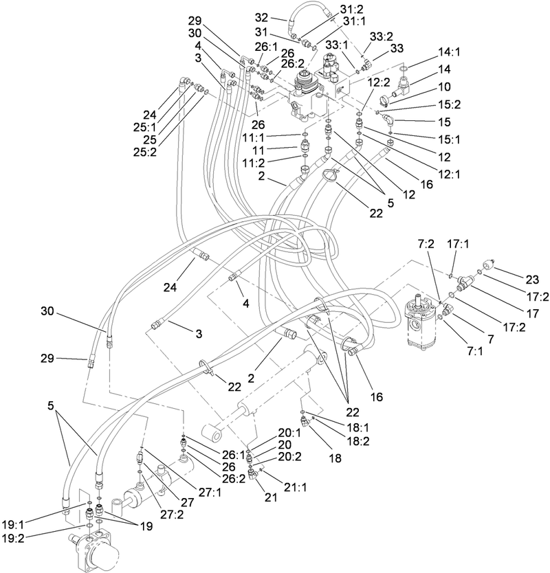 Hydraulic Routing Assembly
