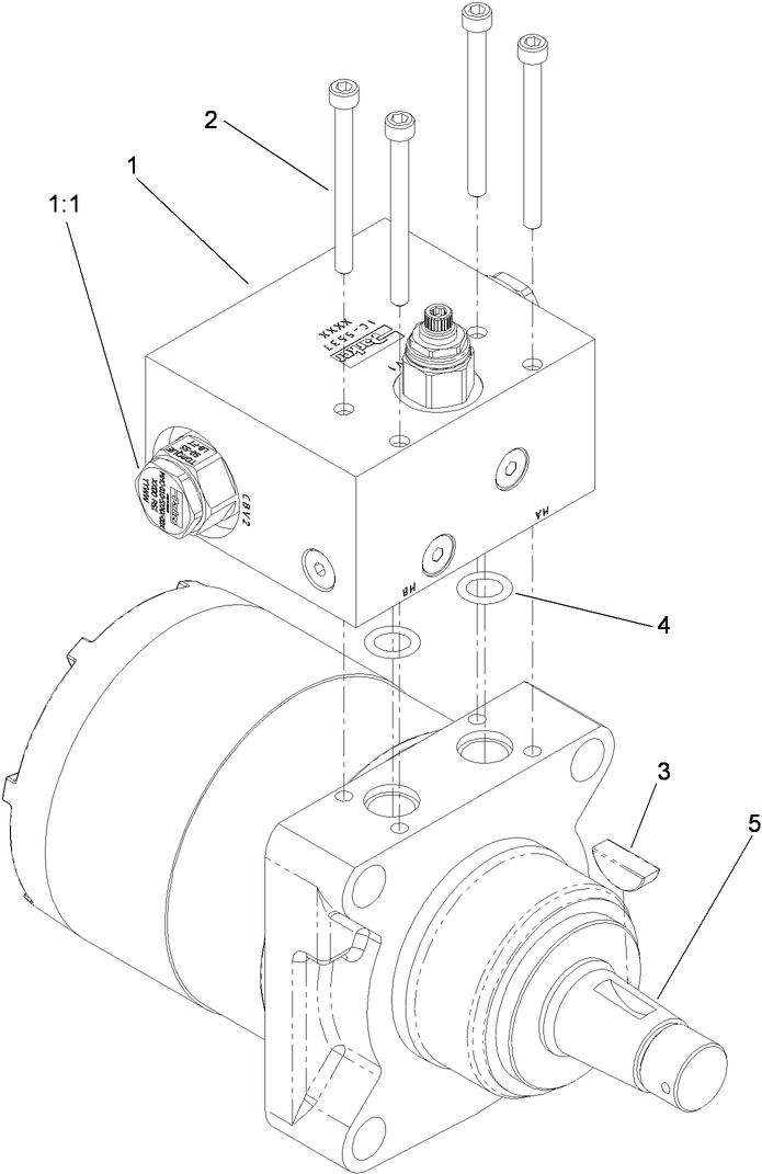 Hydraulic Motor Assembly 119 4557