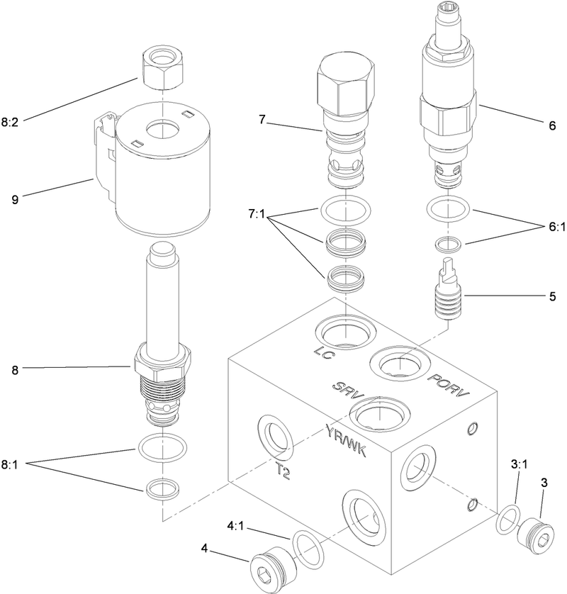 Cutter Wheel Valve Assembly No 119 4586