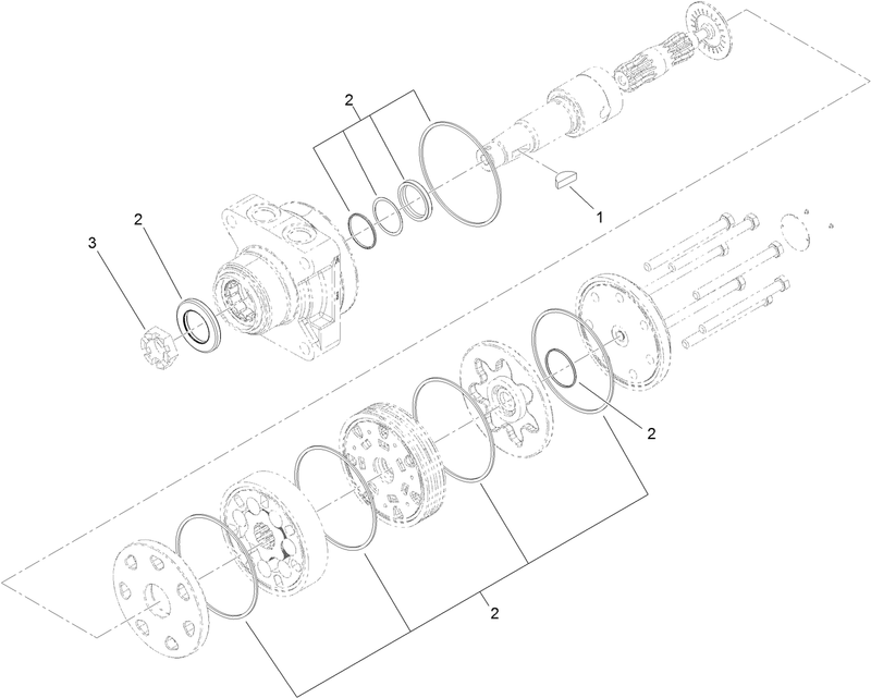 Hydraulic Motor Assembly No 119 4551