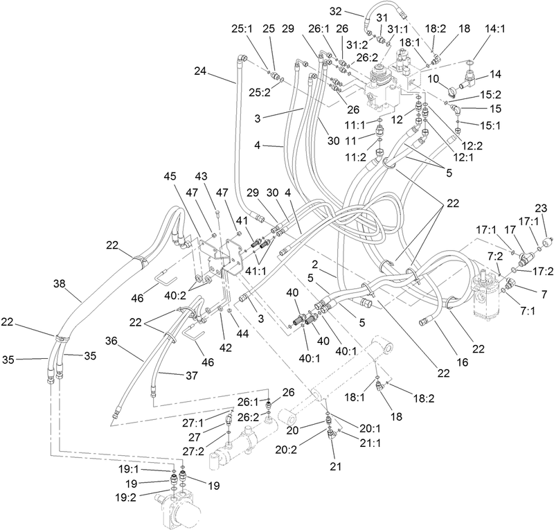 Hydraulic Routing Assembly