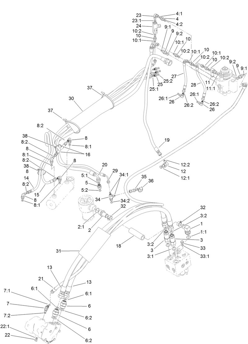 Hydraulic Routing Assembly