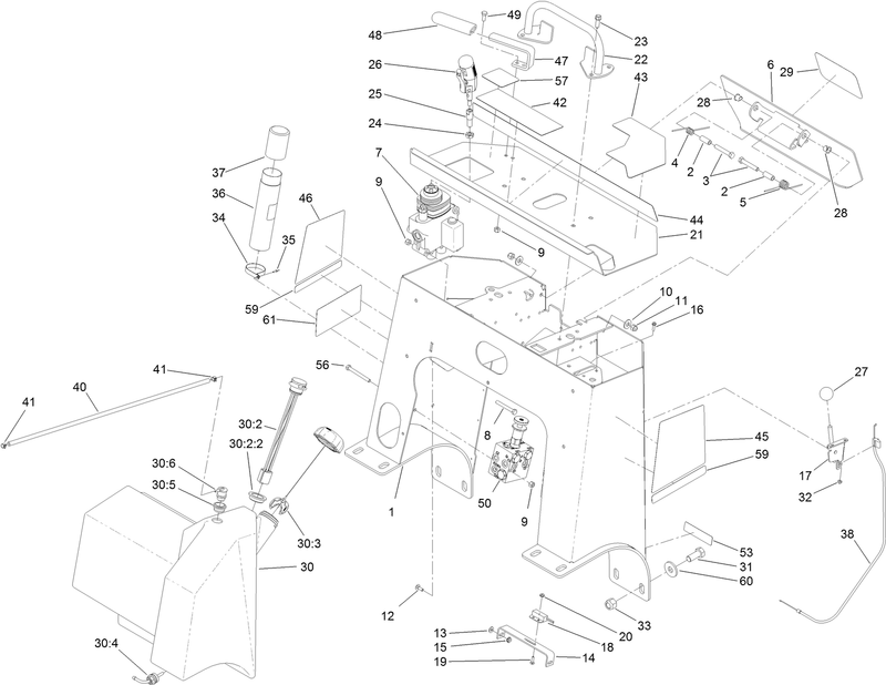 Tower and Fuel Tank Assembly