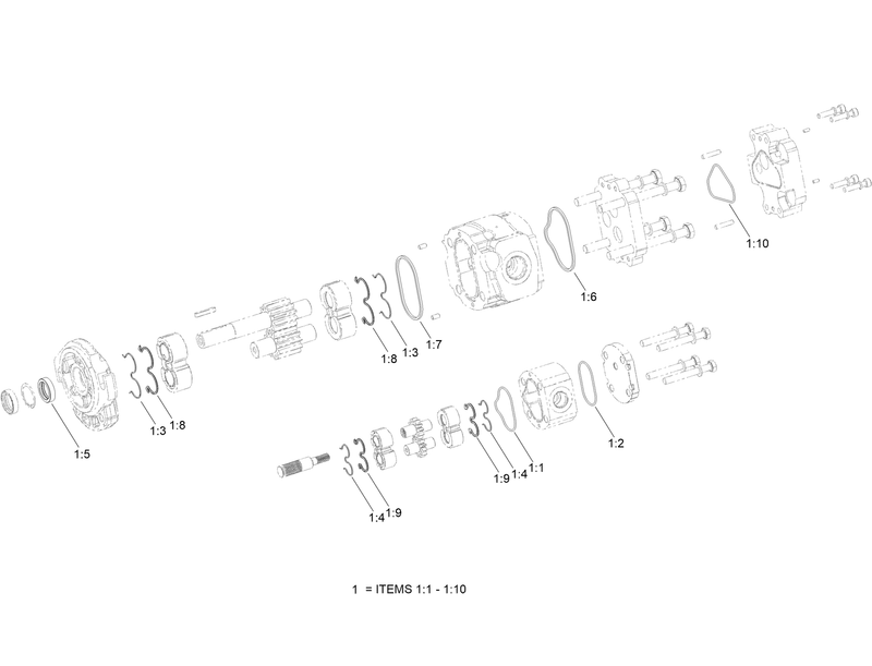 Hydraulic Gear Pump Assembly No 121 1952