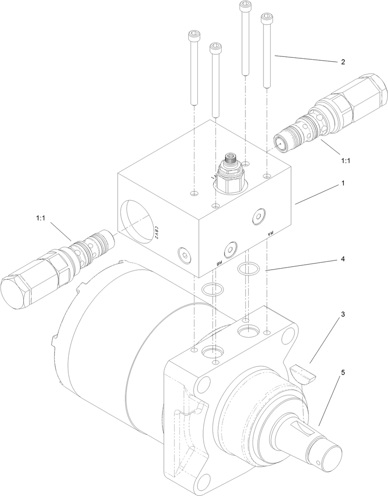 Hydraulic Motor Assembly No 121 1957
