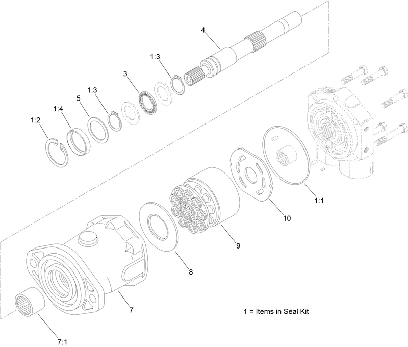 Hydraulic Motor Assembly No 121 4325