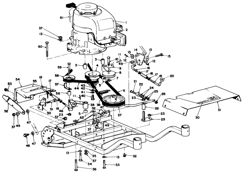 Engine And Frame Assembly