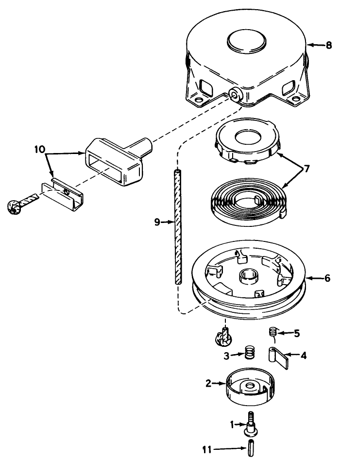 Rewind Starter No 590420