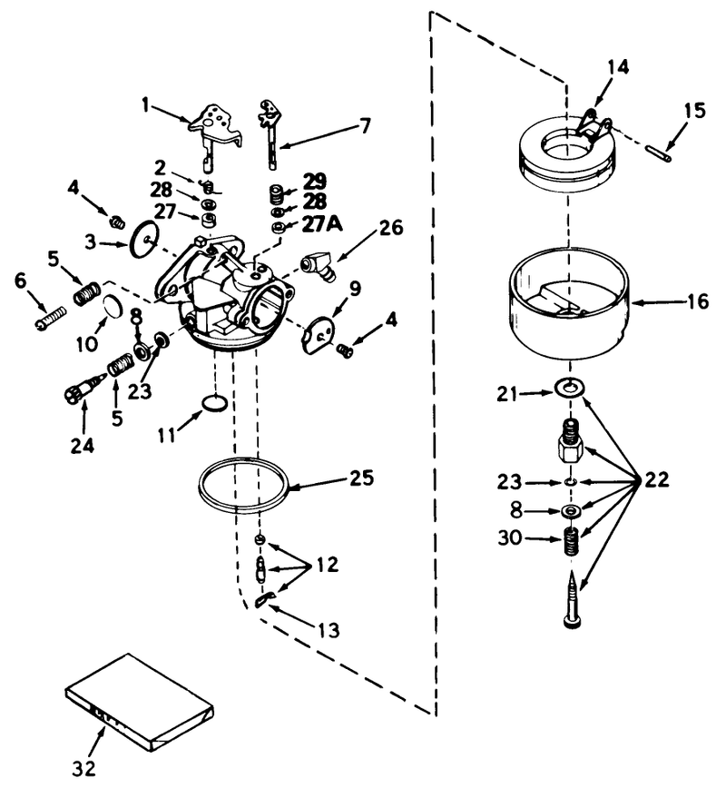 Carburetor Model No 632253