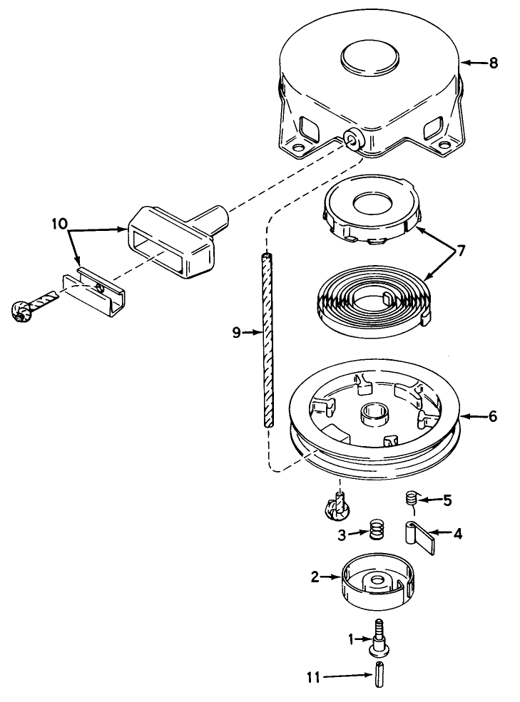 Rewind Starter No 590420
