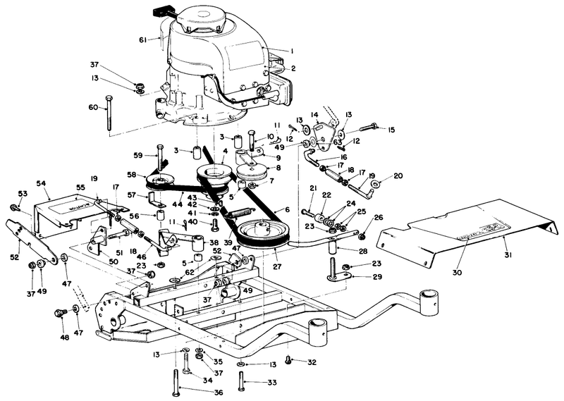 Engine And Frame Assembly