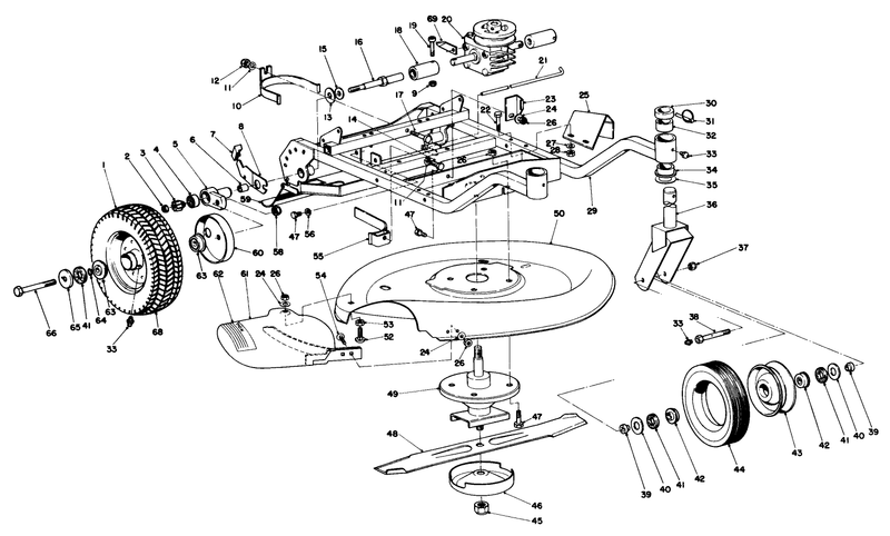 Frame And Cutter Housing Assembly