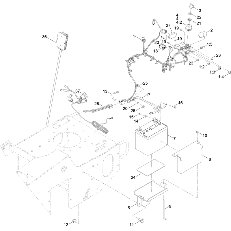 Battery and Electrical Assembly