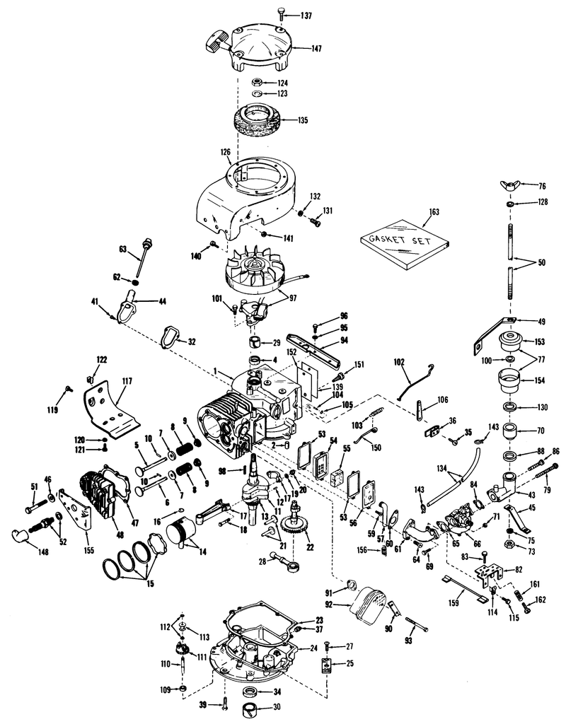 25in And 34in Engine Parts List