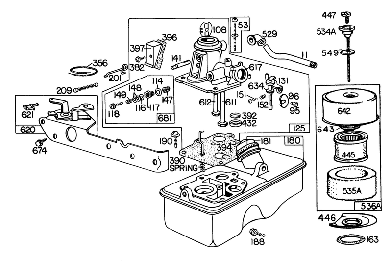 Engine Briggs and Stratton Model 110908 0380 01