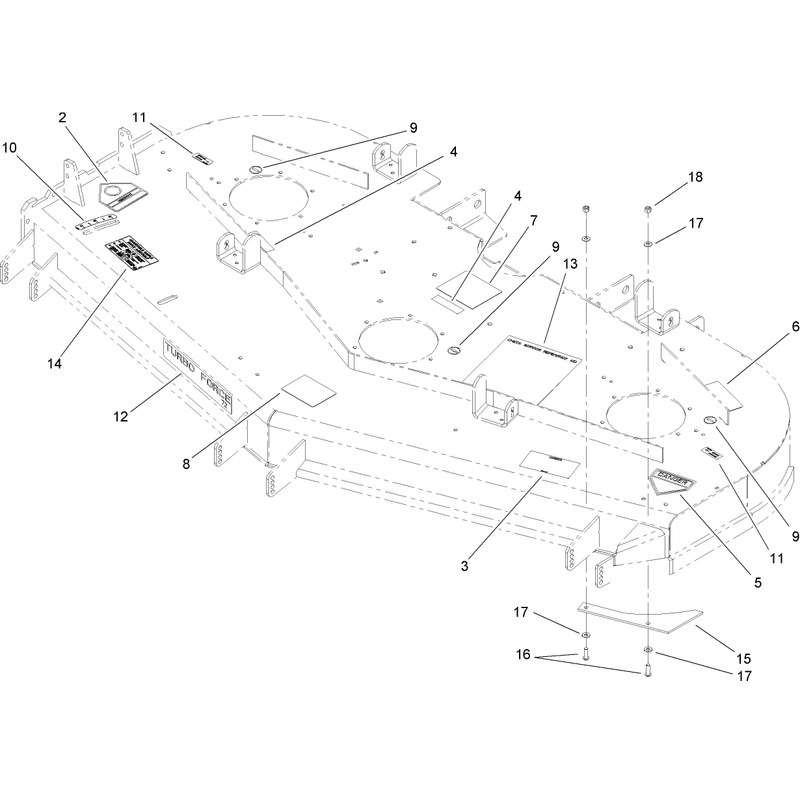 Deck Decal Assembly No 107-1625