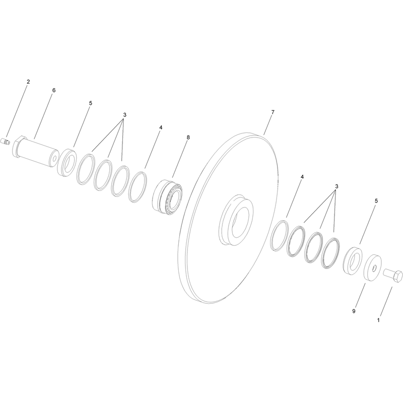Boom End Roller Assembly No. AUH672962