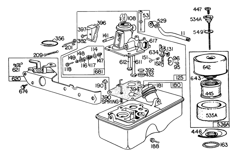 Engine Briggs and Stratton Model 110908 0380 01