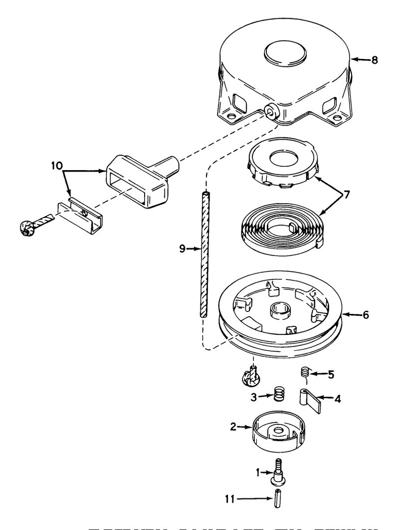 Rewind Starter No 590420