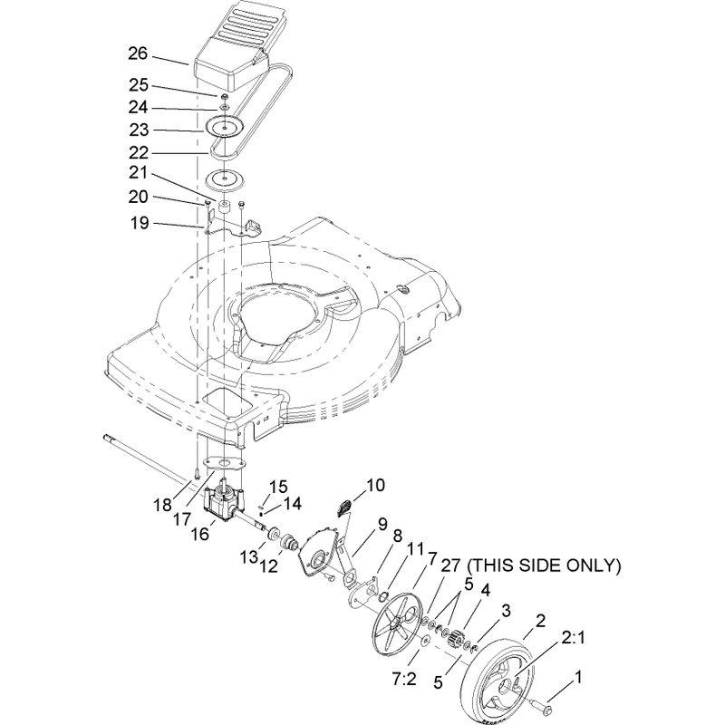 Front Axle and Transmission Assembly