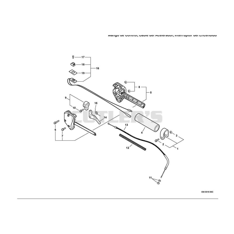 Control Handle,Throttle Cable, Ignition Switch