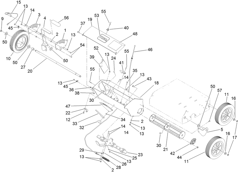 Wheel and Height Adjust Assembly