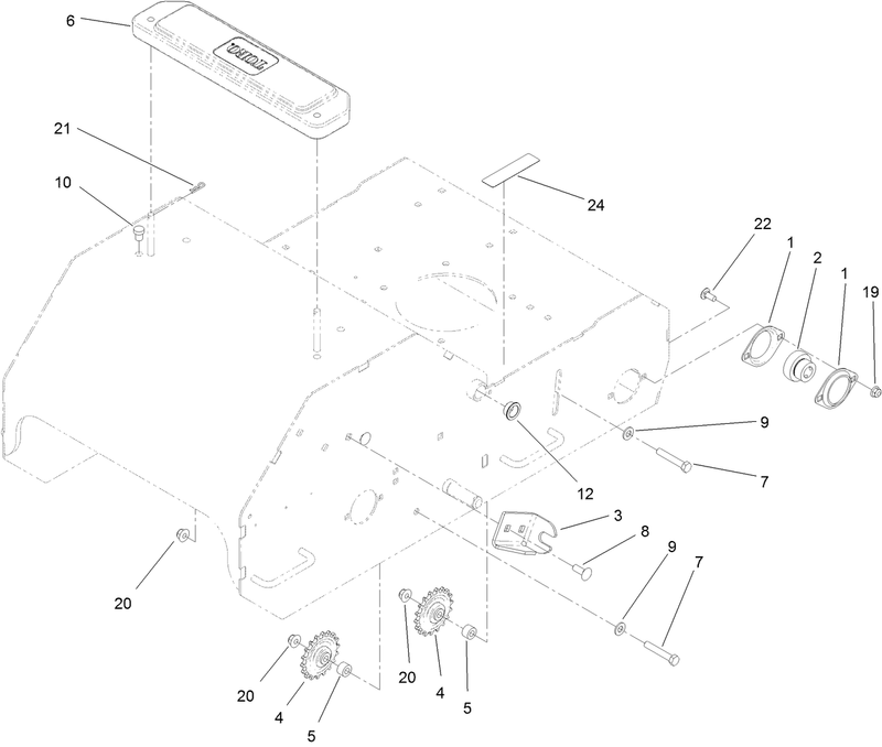 Idler Sprocket and Weight Assembly