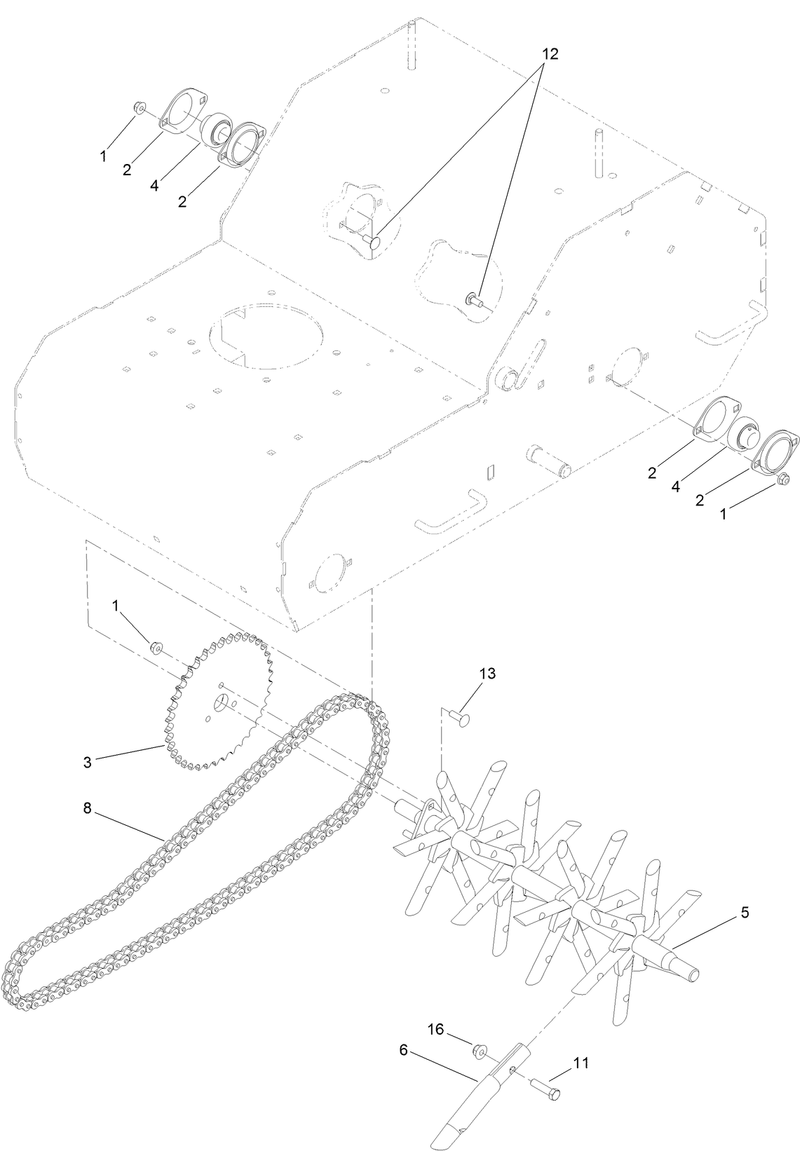 Tine Wheel Assembly