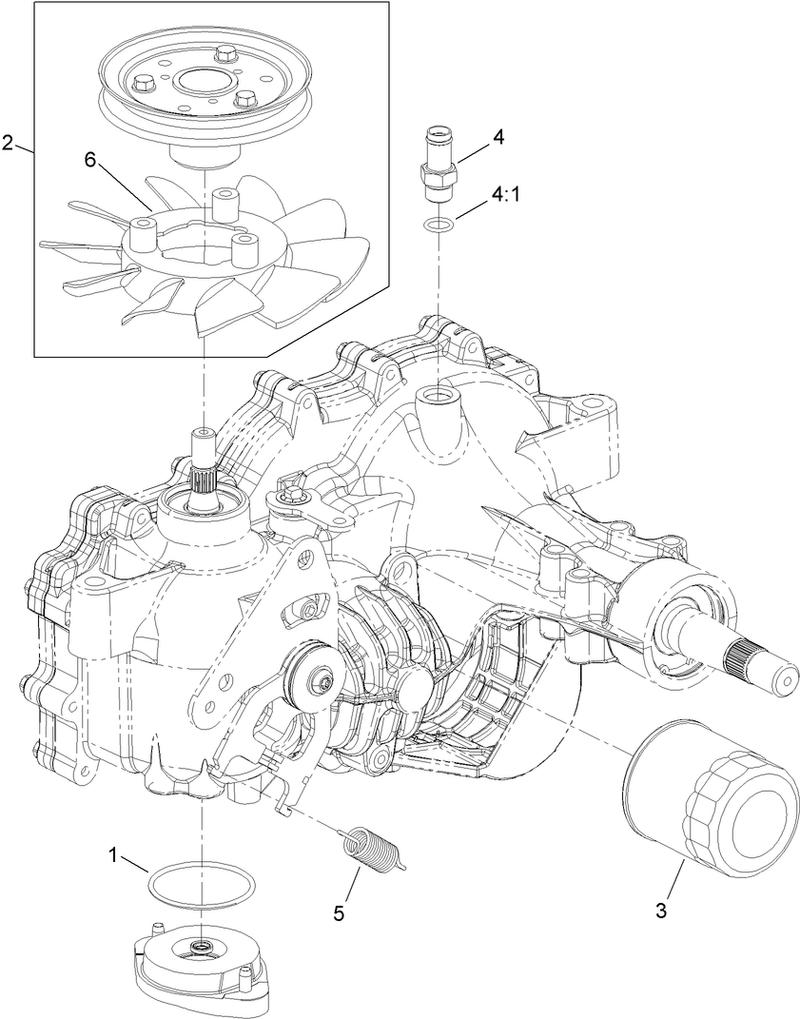 LH Transaxle Assembly No 116 6615