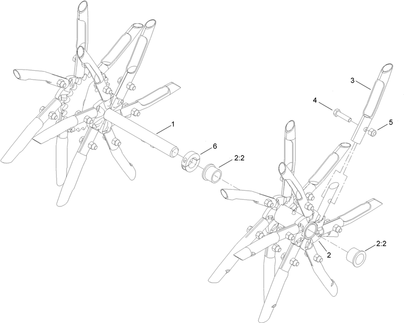RH Tine Wheel Assembly No 116 6738