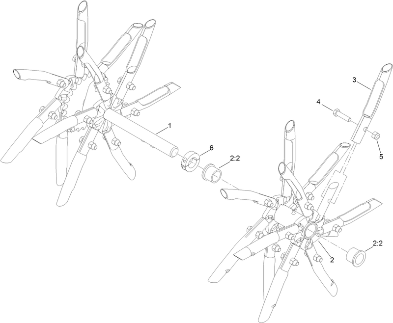 RH Tine Wheel Assembly No 116 6738