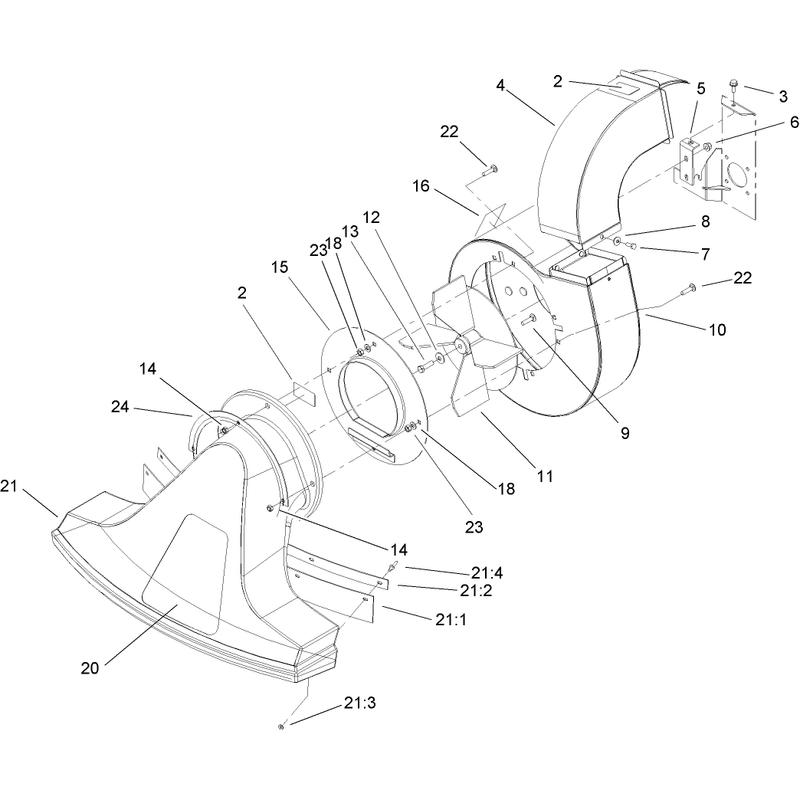 Blower and Snout Assembly