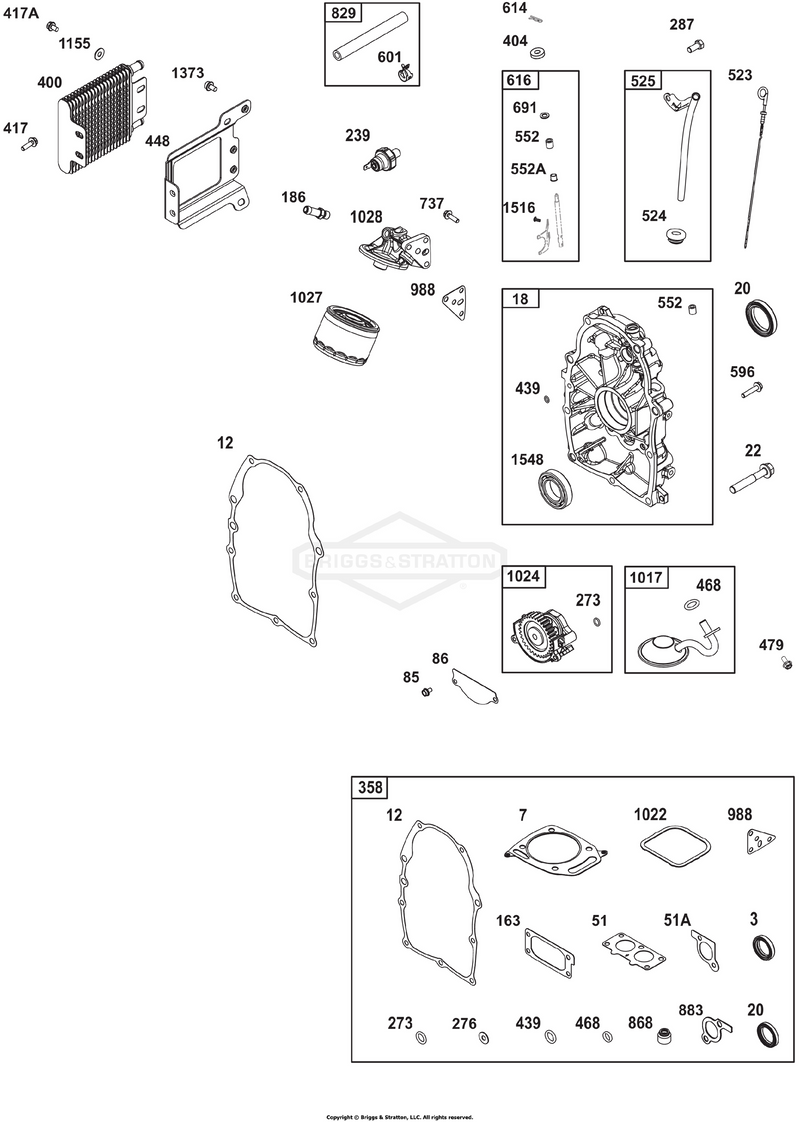 Crankcase Cover/Sump and Lubrication Group