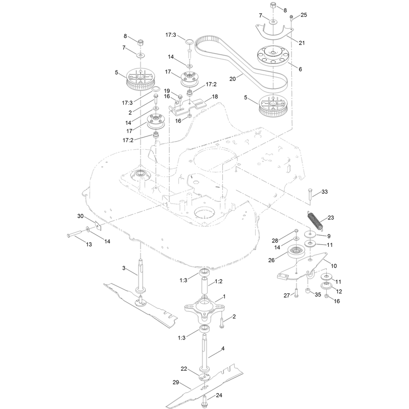 Spindle and Belt Assembly