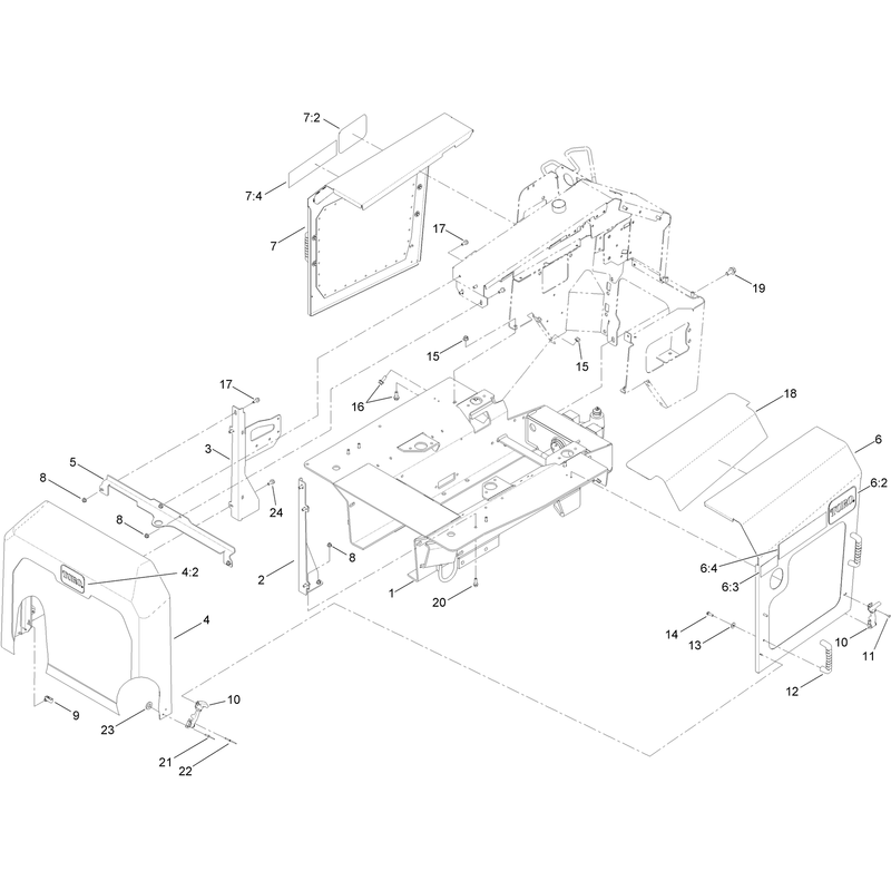 Front Frame and Panel Assembly