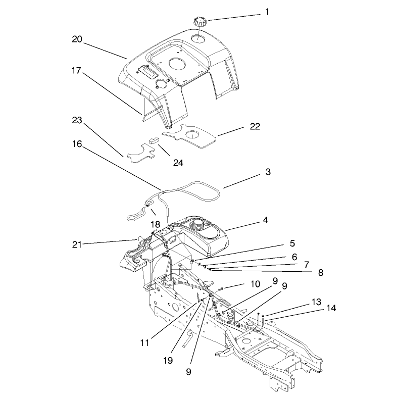 Fender and Fuel System Assembly