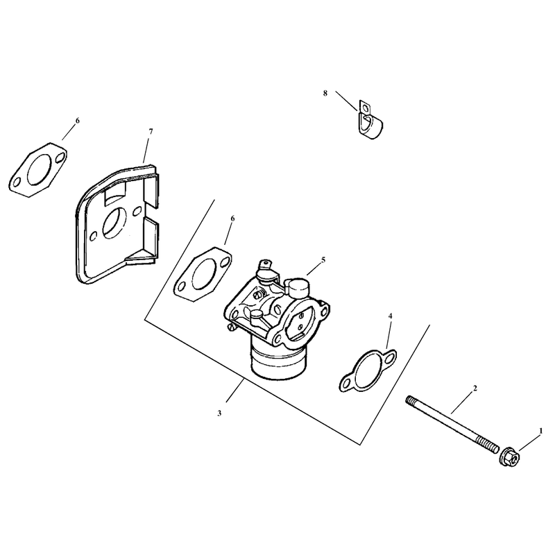 Fuel System Assembly Kohler Model CV15T-41604