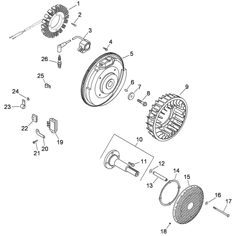 Ignition and Electrical Assembly Kohler CH740-3118