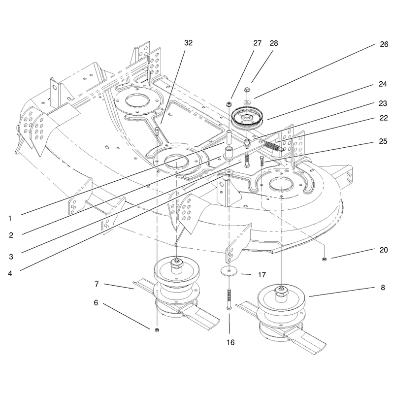 Spindle and Idlers Assembly