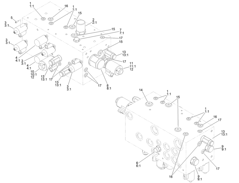 4 Spool Valve Assembly No AU114175