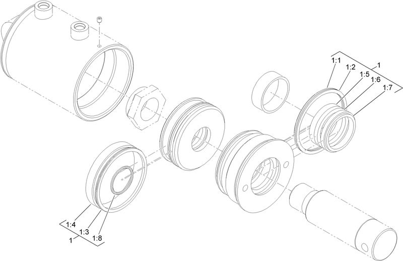 Hydraulic Cylinder Assembly No 125 4464