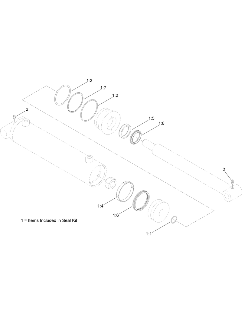 Hydraulic Cylinder Assembly No AU109341